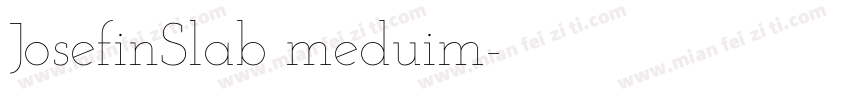 JosefinSlab meduim字体转换